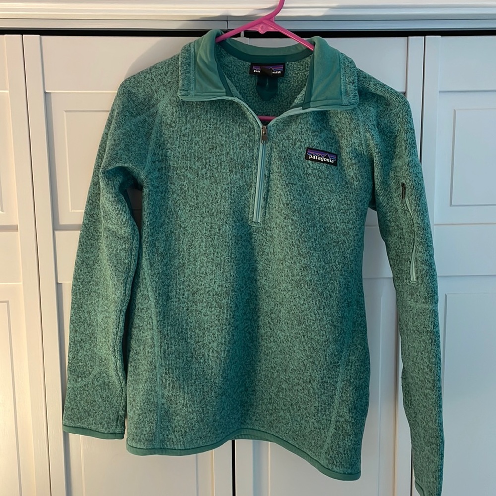 green heathered patagonia